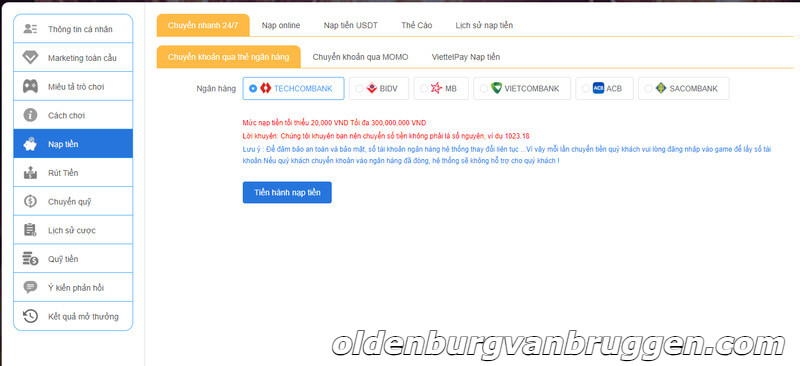 Giao dịch chuyển khoản ngân hàng 