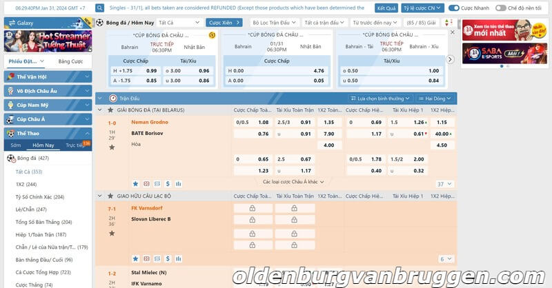 Hướng dẫn tham gia Thể Thao 188V