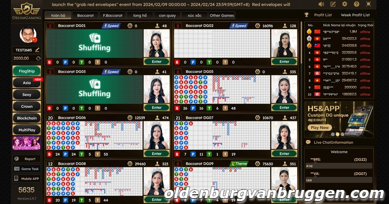 Giới thiệu một số tựa game nổi bật tại DG Casino